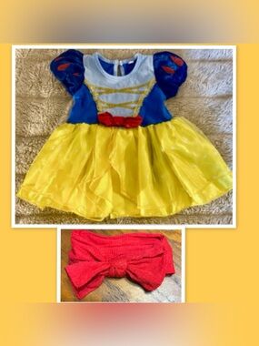 Snow White Infant Girls Costume & Headband ~ Size (0-3 Months)